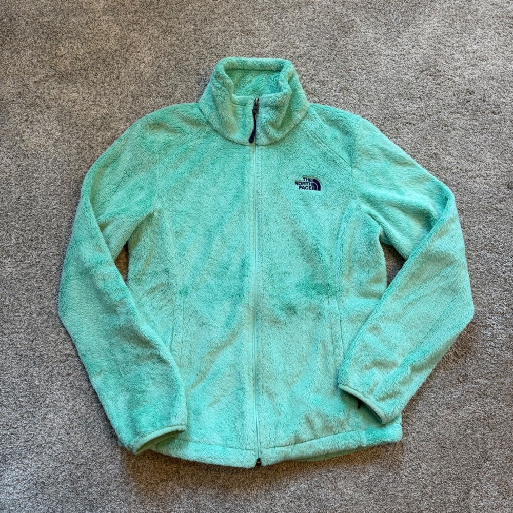 The North Face Osito 2 Full Zip Fleece Jacket Mint Green Womens Small